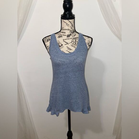 Banana Republic Tops - Banana Republic NWT Blue Ruffle Tank Top